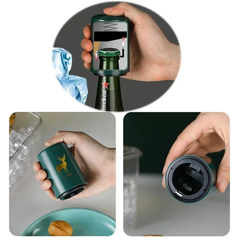 Magnetic Push Bottle Opener Pro